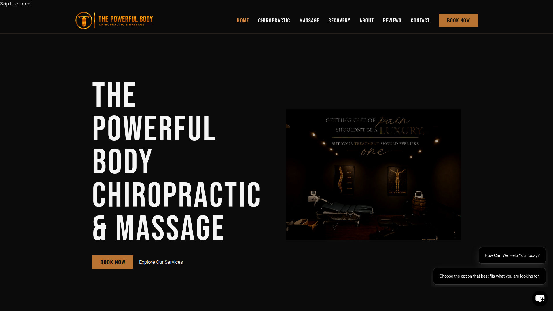 The Powerful Body: Chiropractic & Massage