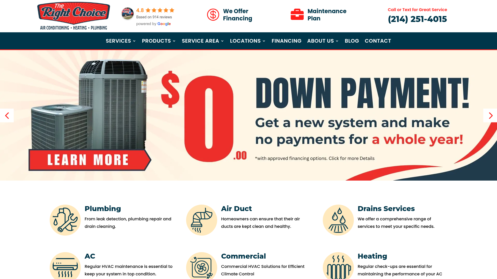 The Right Choice Air Conditioning And Plumbing