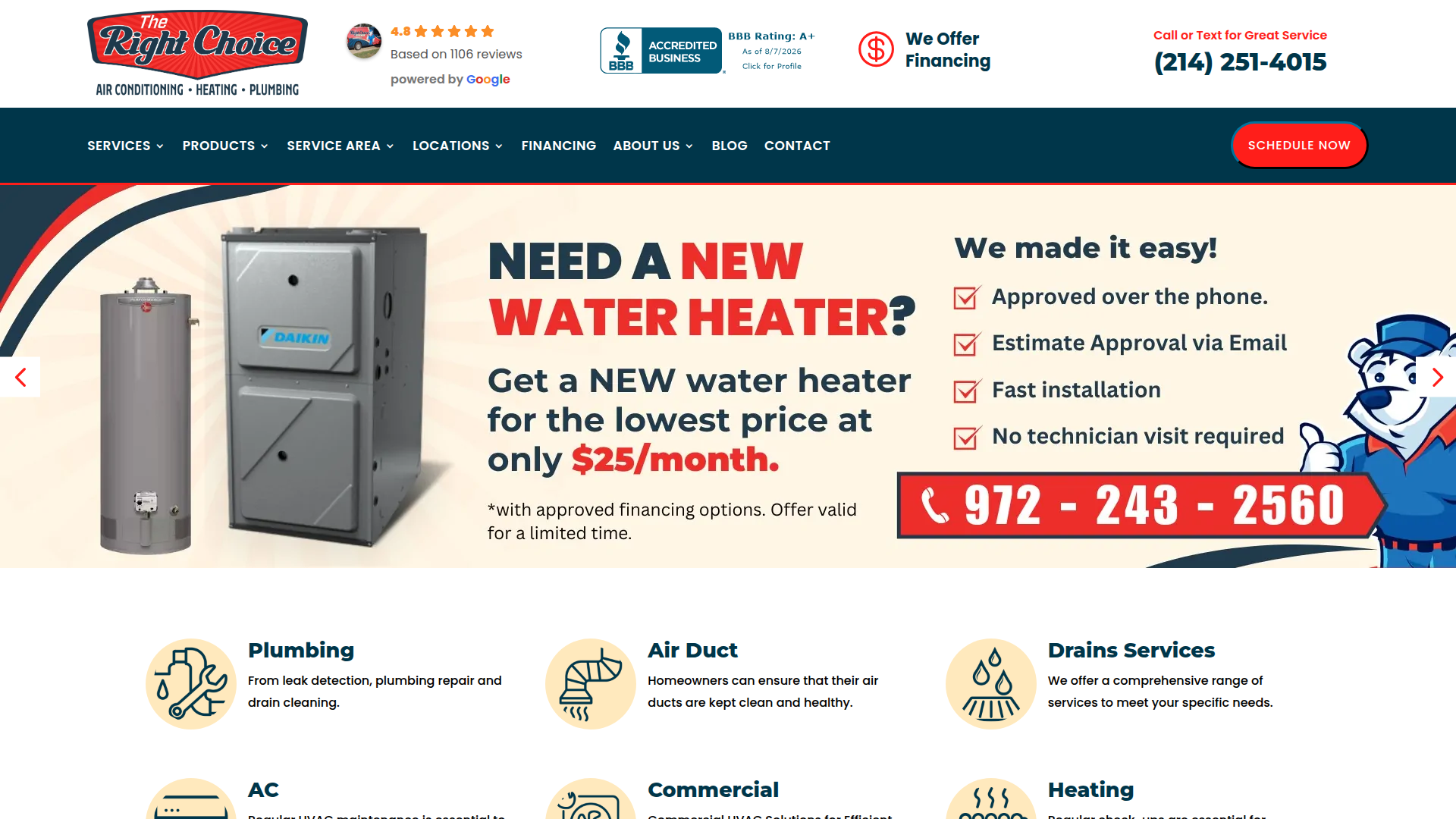 The Right Choice Heating and Air Inc.
