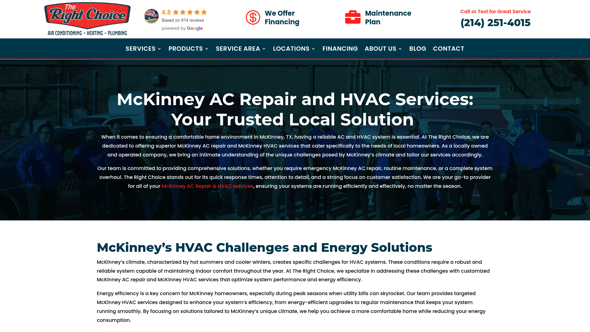 The Right Choice Heating and Air Inc