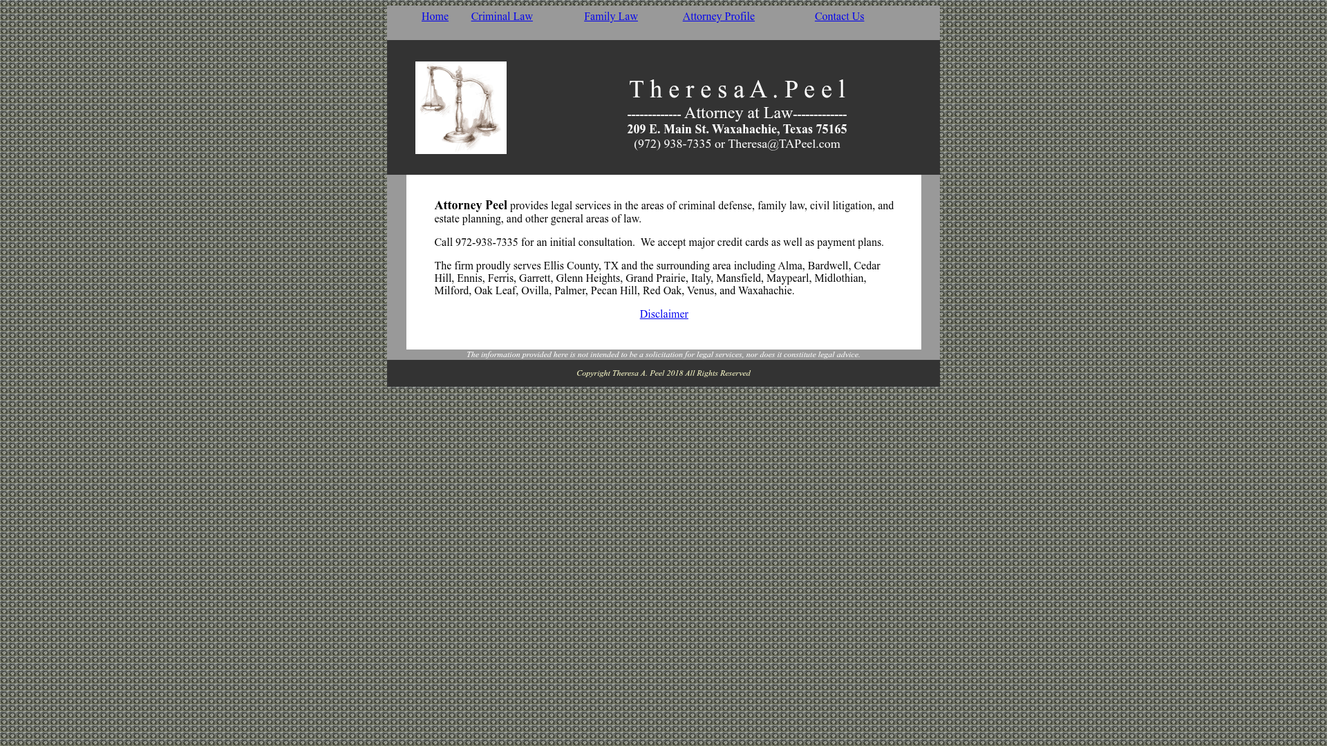 Theresa A. Peel Attorney At Law