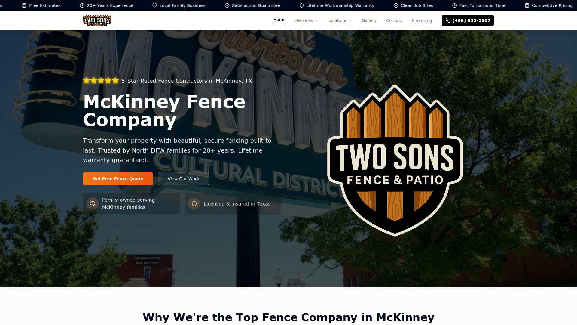 Two Sons Fence Company McKinney
