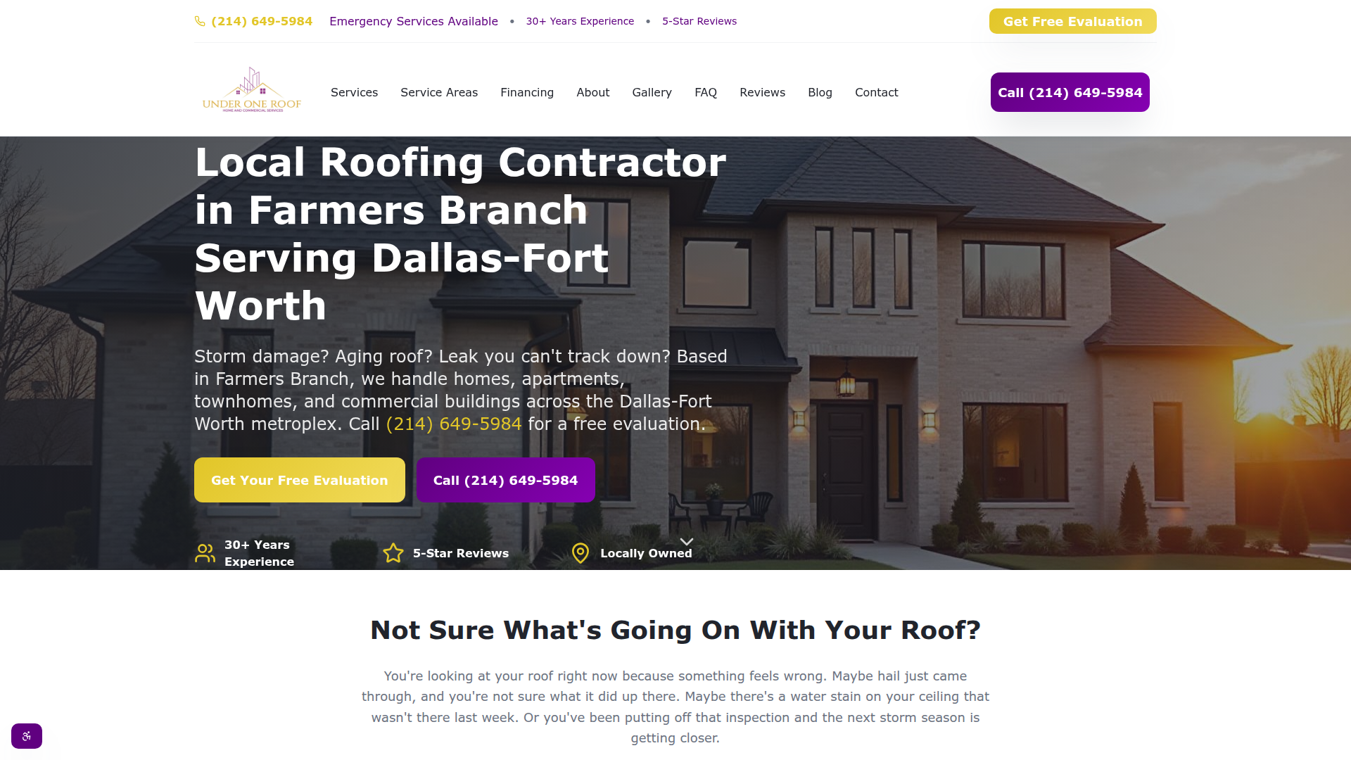 Under One Roof - Roofing and Construction