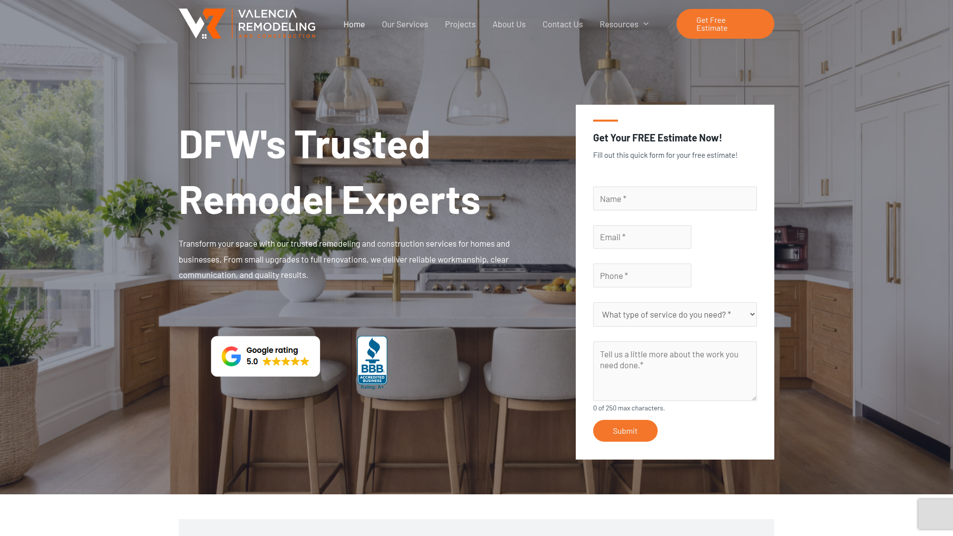 Valencia Remodeling and Construction