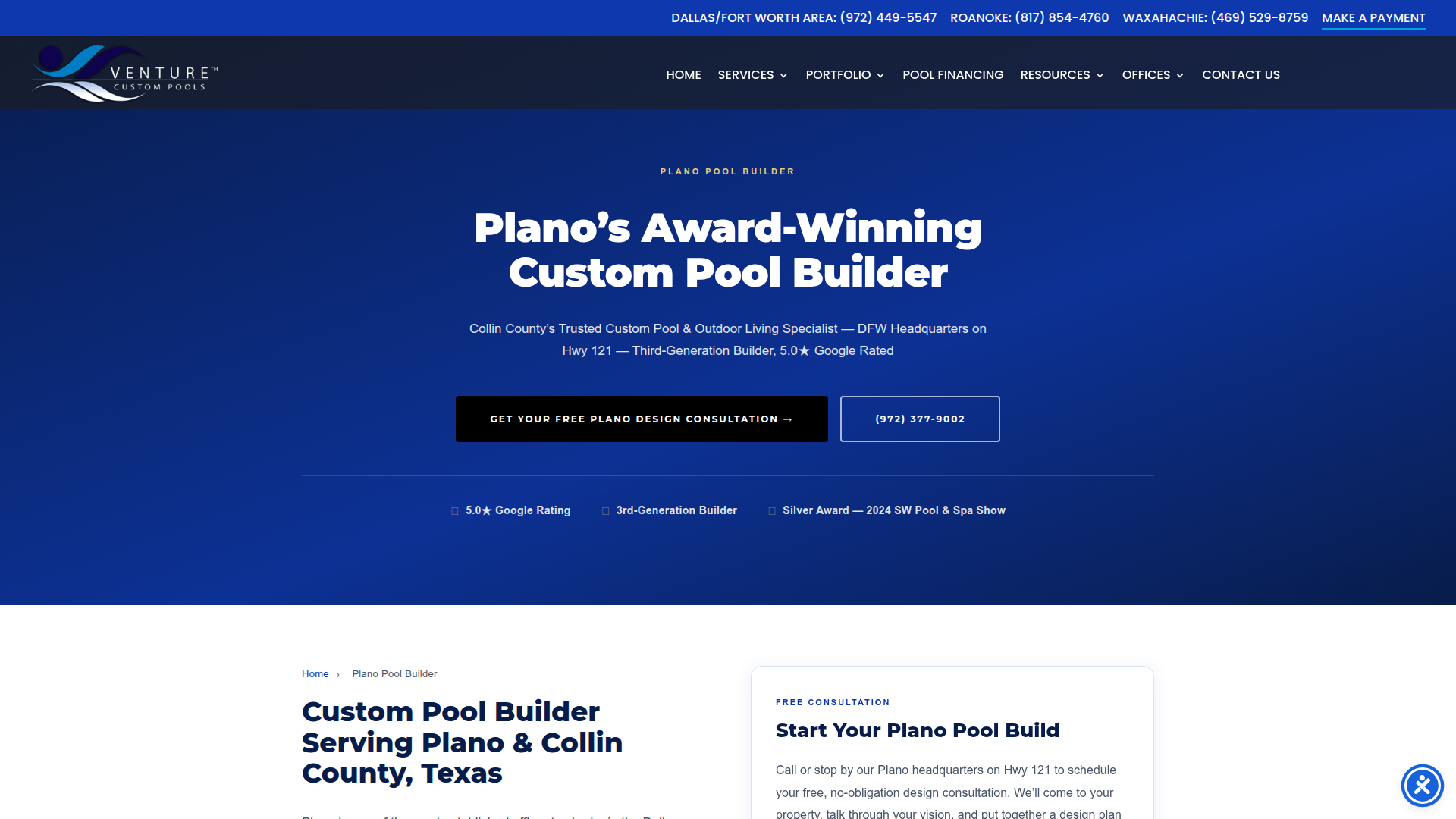 Venture Custom Pools