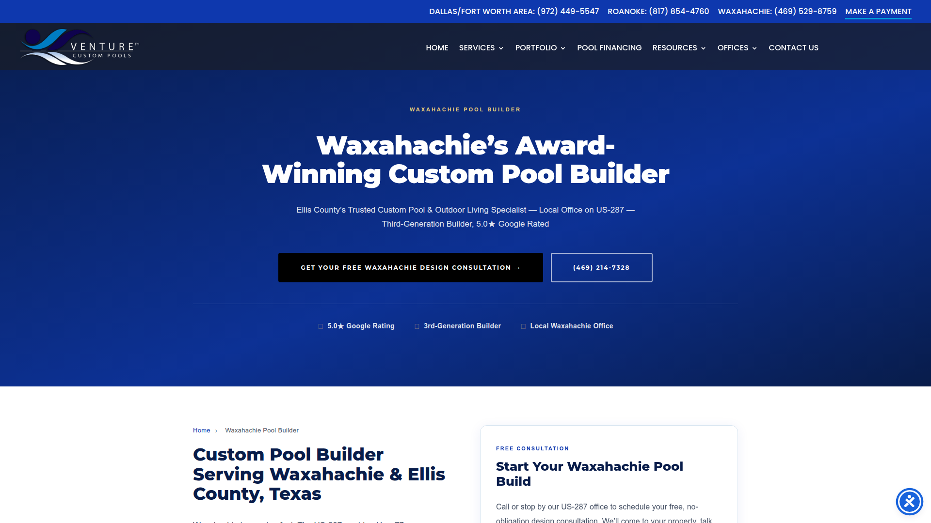 Venture Custom Pools