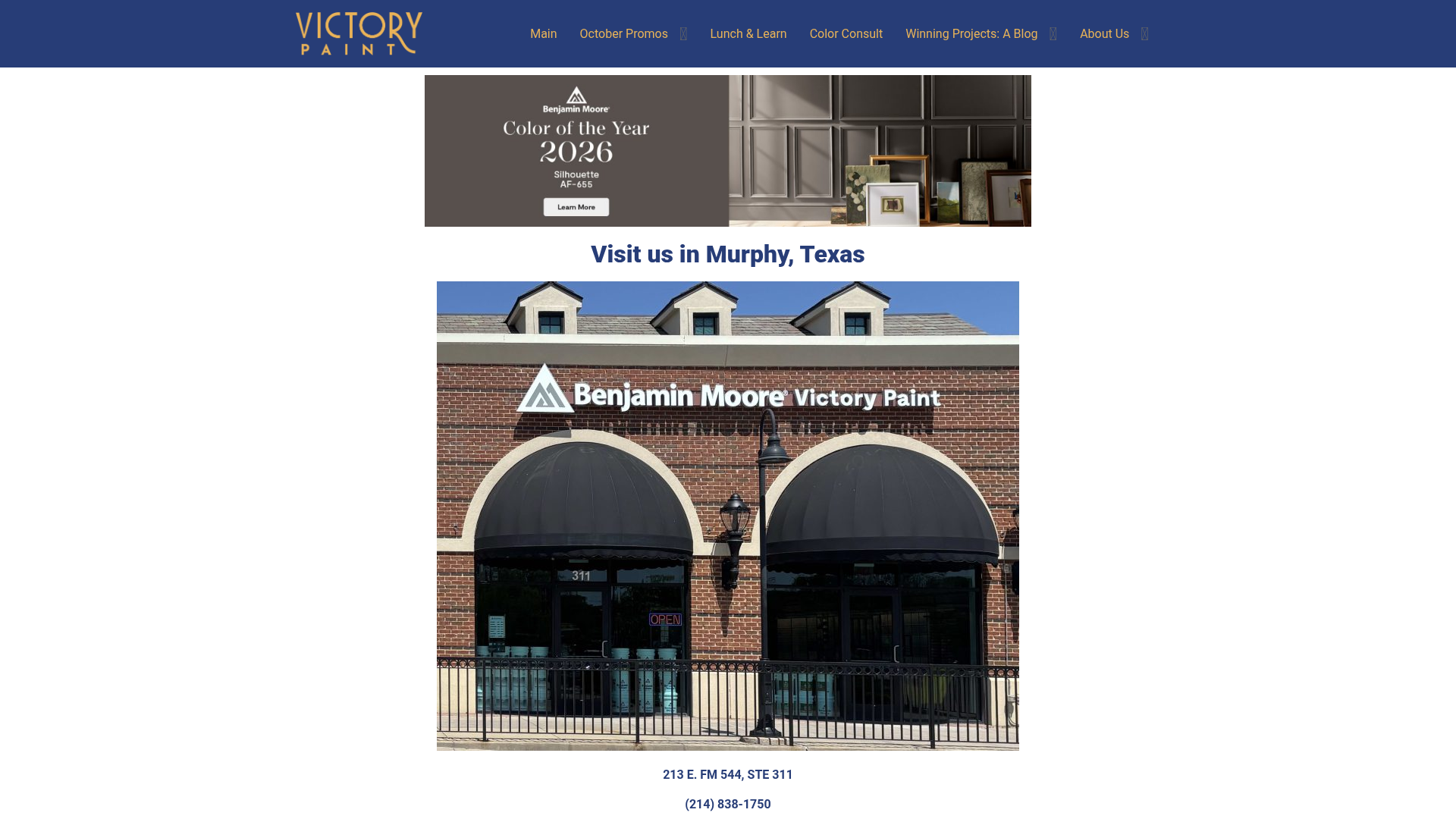 Victory Paint | Benjamin Moore | Murphy, TX