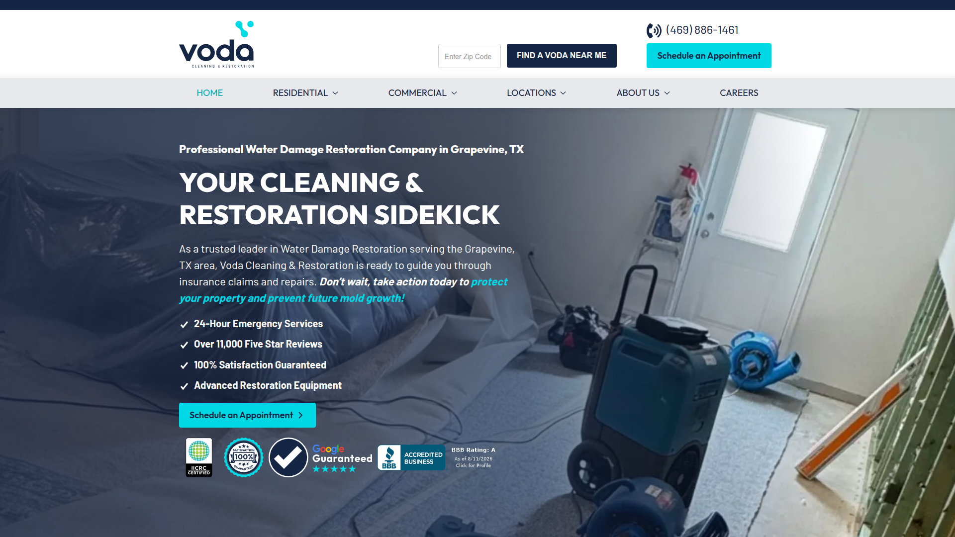 Voda Cleaning & Restoration of Grapevine