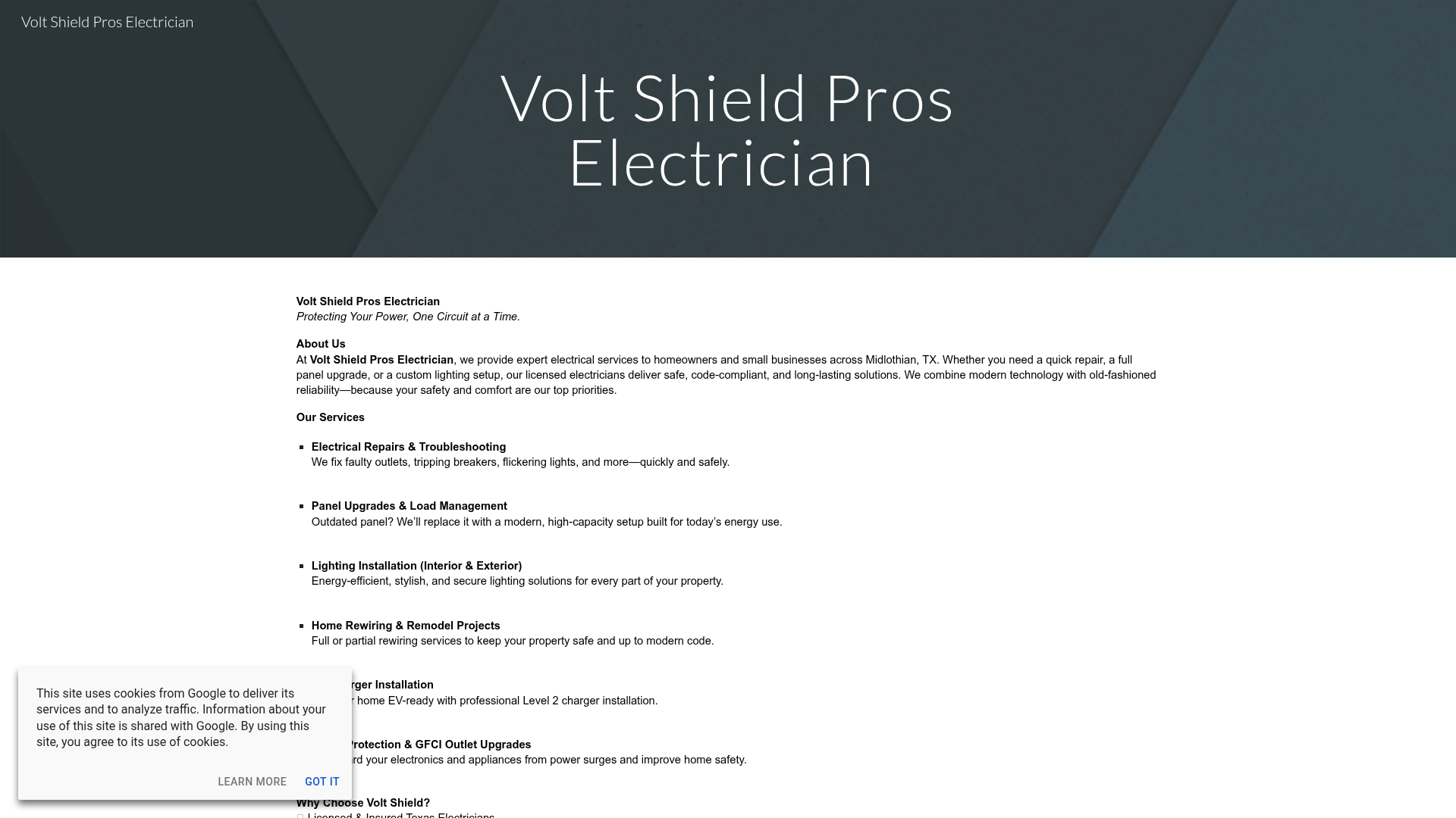Volt Shield Pros Electrician