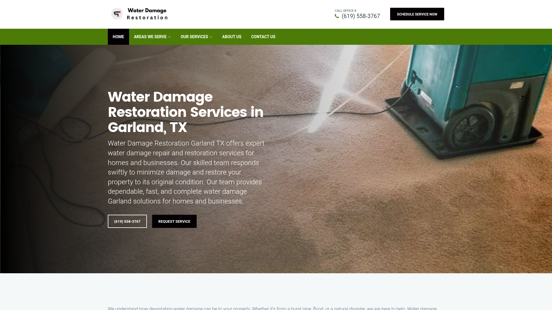 Water Damage Restoration Garland