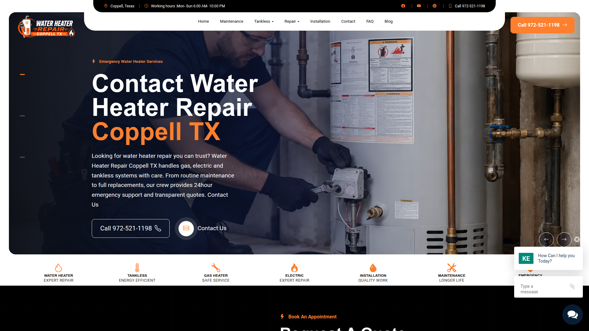 water1heater-repaircoppell