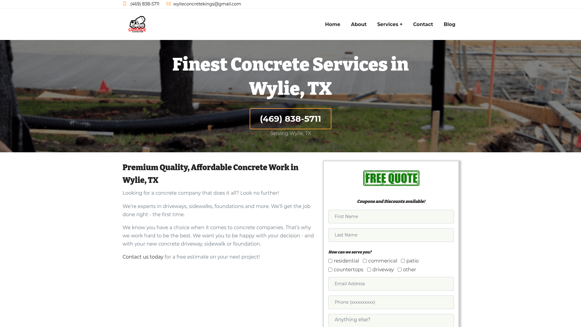 Wylie Concrete Kings