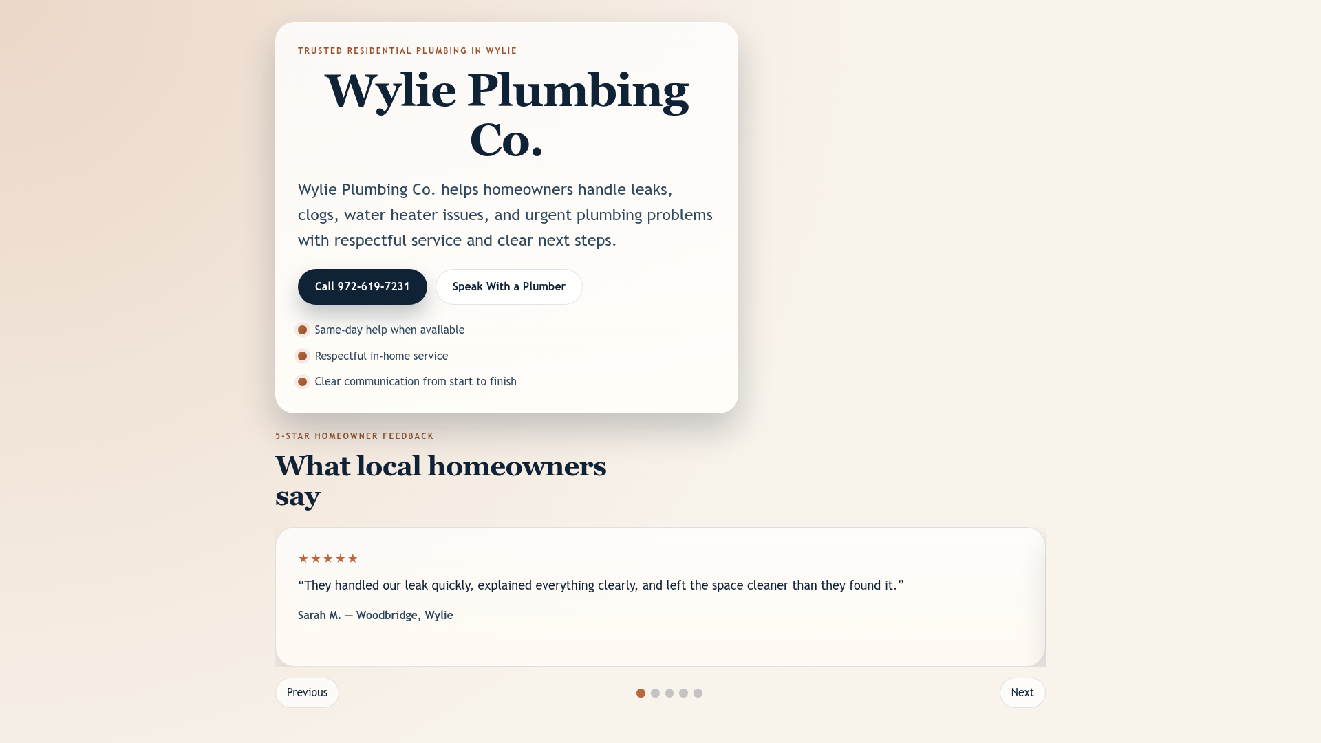 Wylie Plumbing Co.
