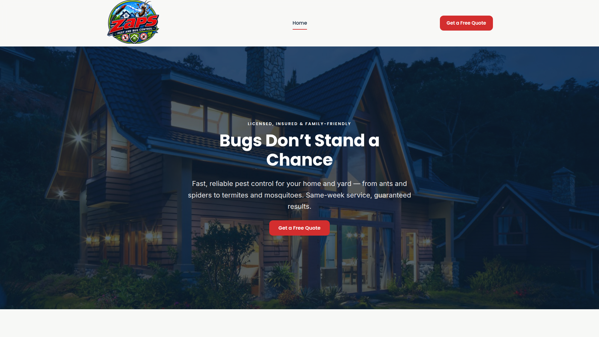 Zaps Pest and Bug Control Service